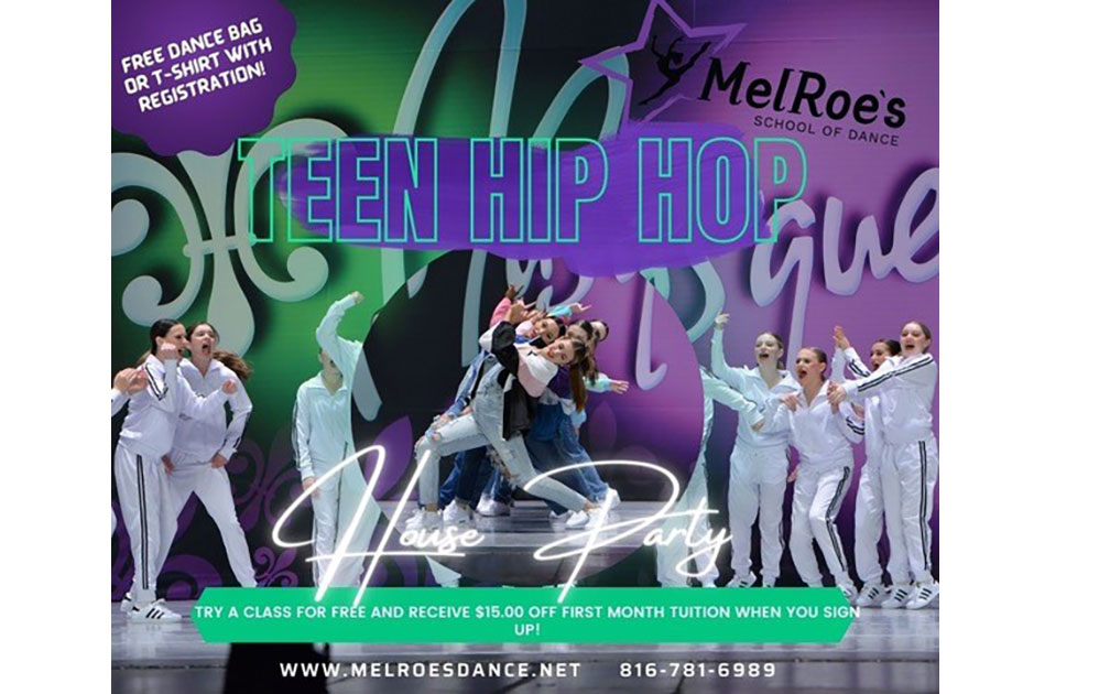 Melroe's School of Dance in Liberty Missouri is having an Teen Hip Hop Try A Free Class Event.  Please contact us for more information at 816-781-6989 to get your child registered and signed up now!..