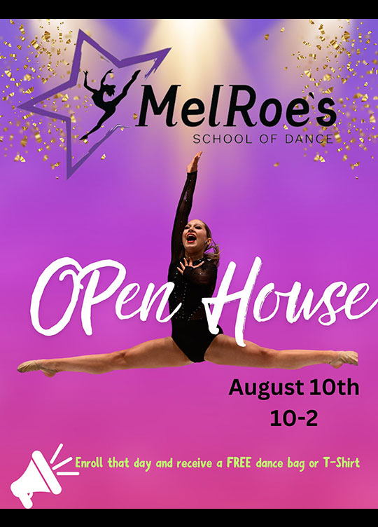 2024 Tour The Studio Augusth 10th for MelRoe's School of Dance Studio in Liberty Missouri